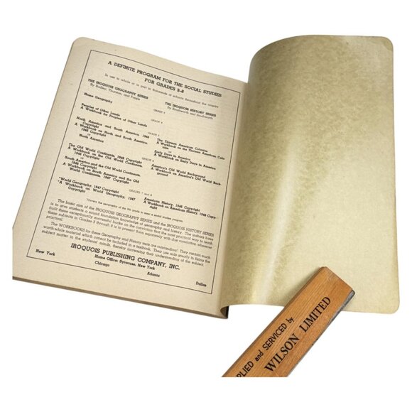 Iroquois Geography Workbook 1947 PB Book Trafalgar School Montreal Teacher Copy - Picture 9 of 13